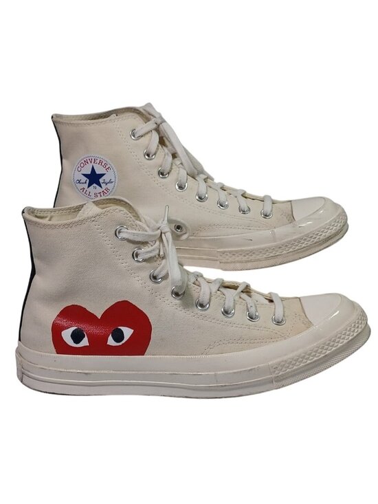 Converse Other - CDG CONVERSE X COMME DES GARCONS PLAY Heart Hi Sneaker 150205C - White 9 US Men